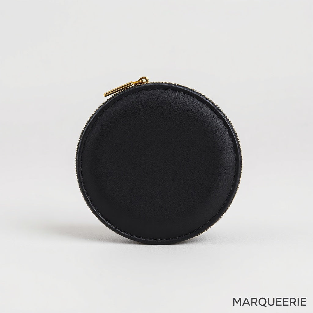 Porte-monnaie zippé rond