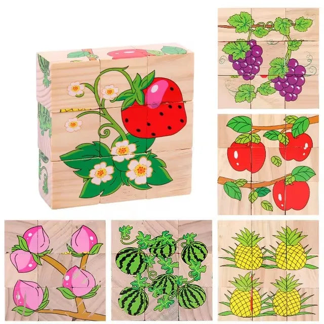 Cubes Puzzle 3D en Bois