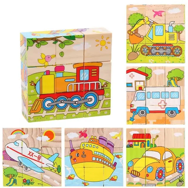 Cubes Puzzle 3D en Bois