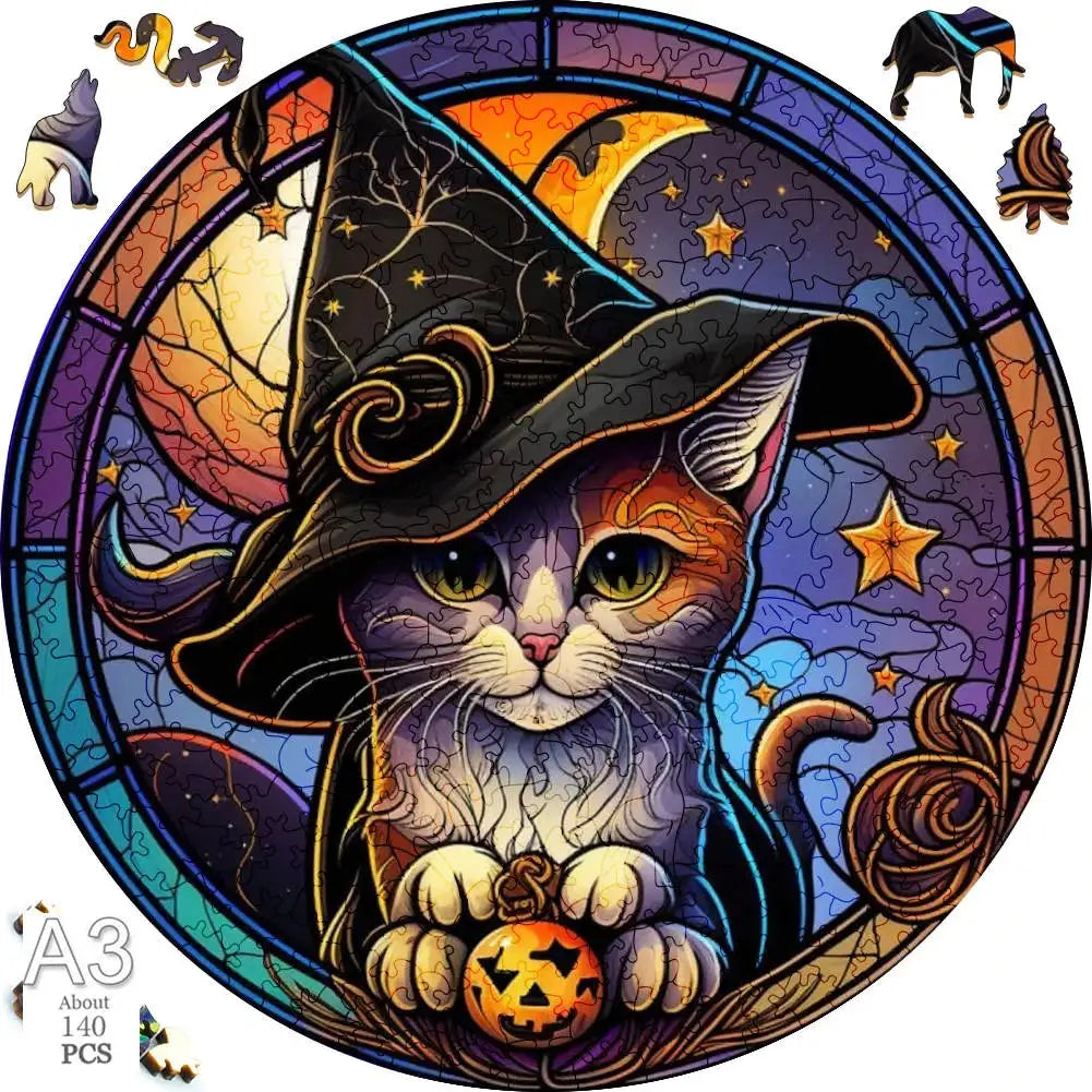 Puzzle en Bois Tigre et Chat