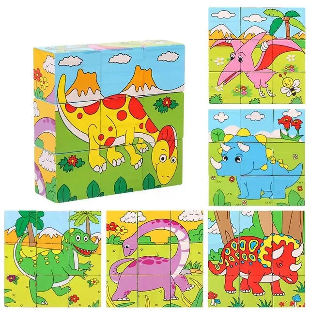 Cubes Puzzle 3D en Bois