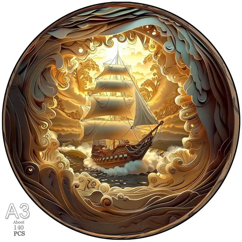 Puzzle en Bois Tigre et Chat