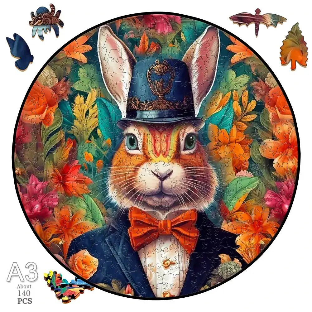 Puzzle en Bois Tigre et Chat